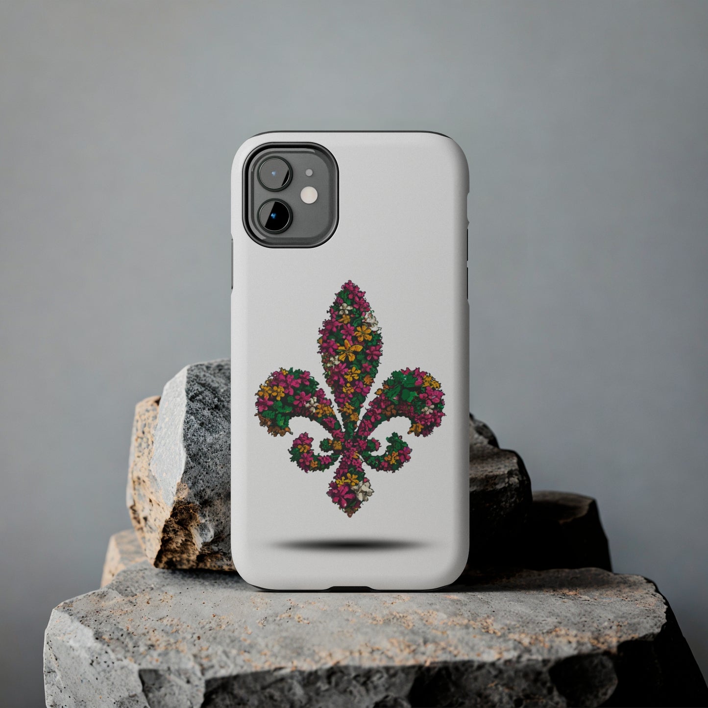 Fleur De Lis in Flowers Tough Phone Cases